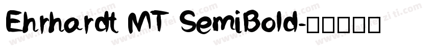 Ehrhardt MT SemiBold字体转换